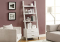 White Ladder Bookcase with 2 Storage Drawers Y971