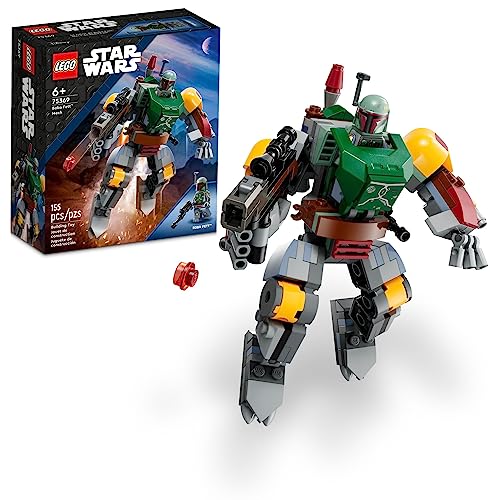 LEGO Star Wars Boba Fett Mech Buildable Action Figure with Shield, Stud Blaster and Jetpack B7226