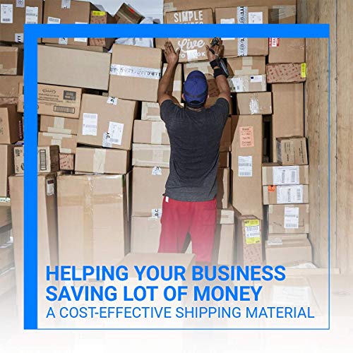 2-Pack Bubble Cushioning Nylon Wrap Rolls, 3/16" x 12" x 72' ft Total, Perforated Every 12", 20 Fragile Stickers K6464