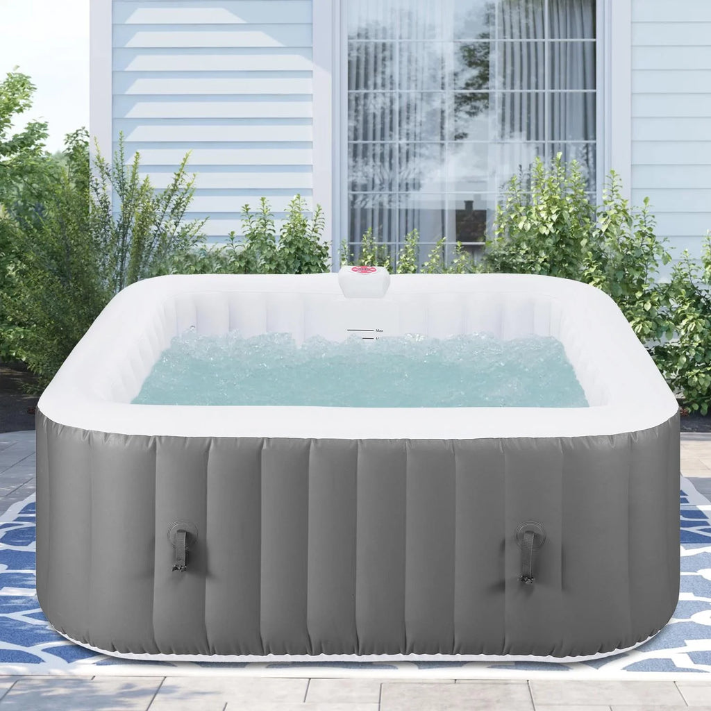 Inflatable Hot Tub with Lockable Cover A547