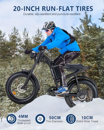 1500W Electric Bike with Full Suspension, 20" Fat Tire, 31.2AH Battery Z3162