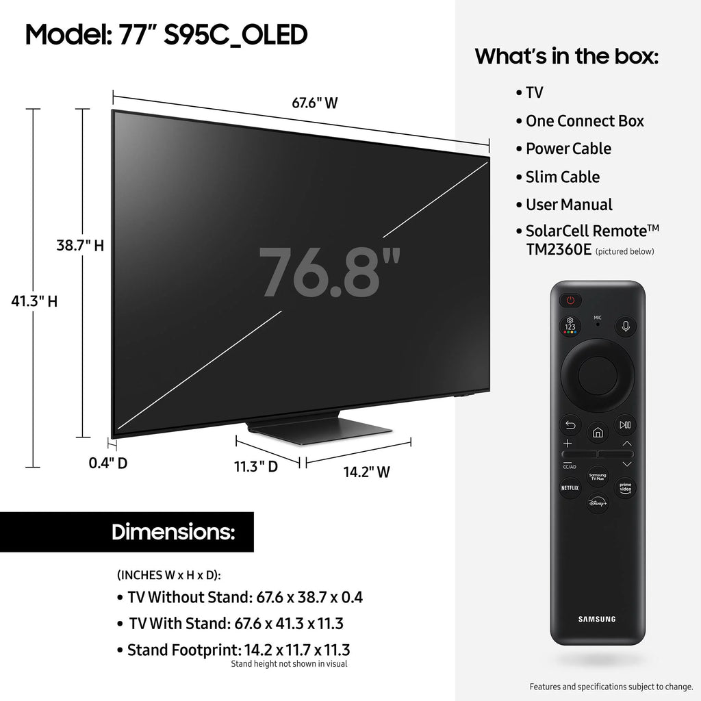 77 Class OLED 4K Smart TV S829