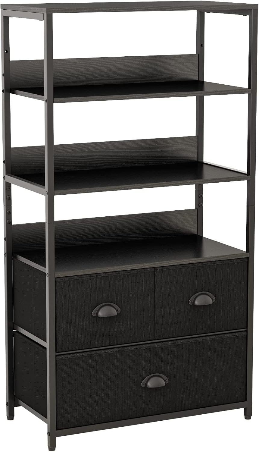 4-Tier Storage Shelf Unit with 3 Drawers F1020