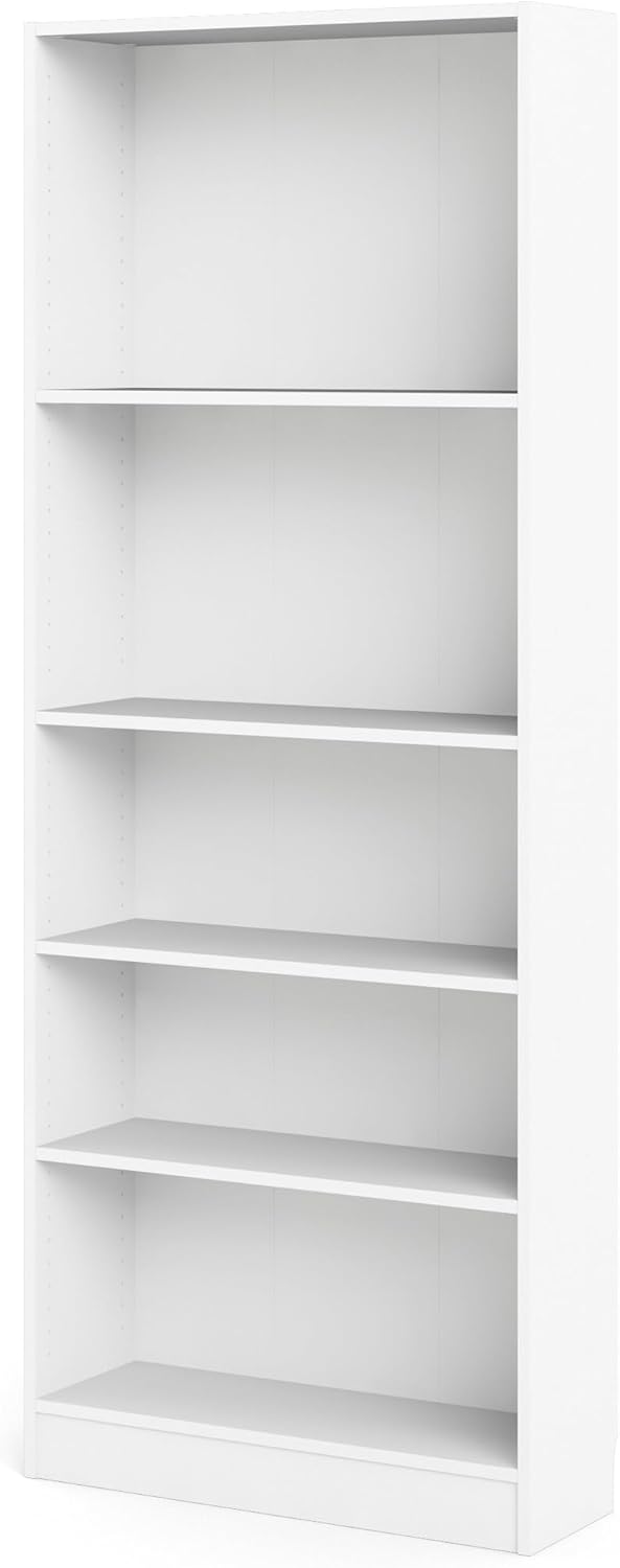 White 5 Shelf Bookcase N274477