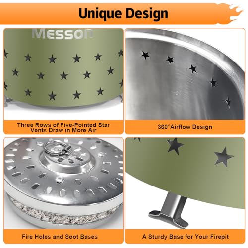 Stainless Steel Mini Tabletop Fire Pit with Stand and Travel Bag I7949