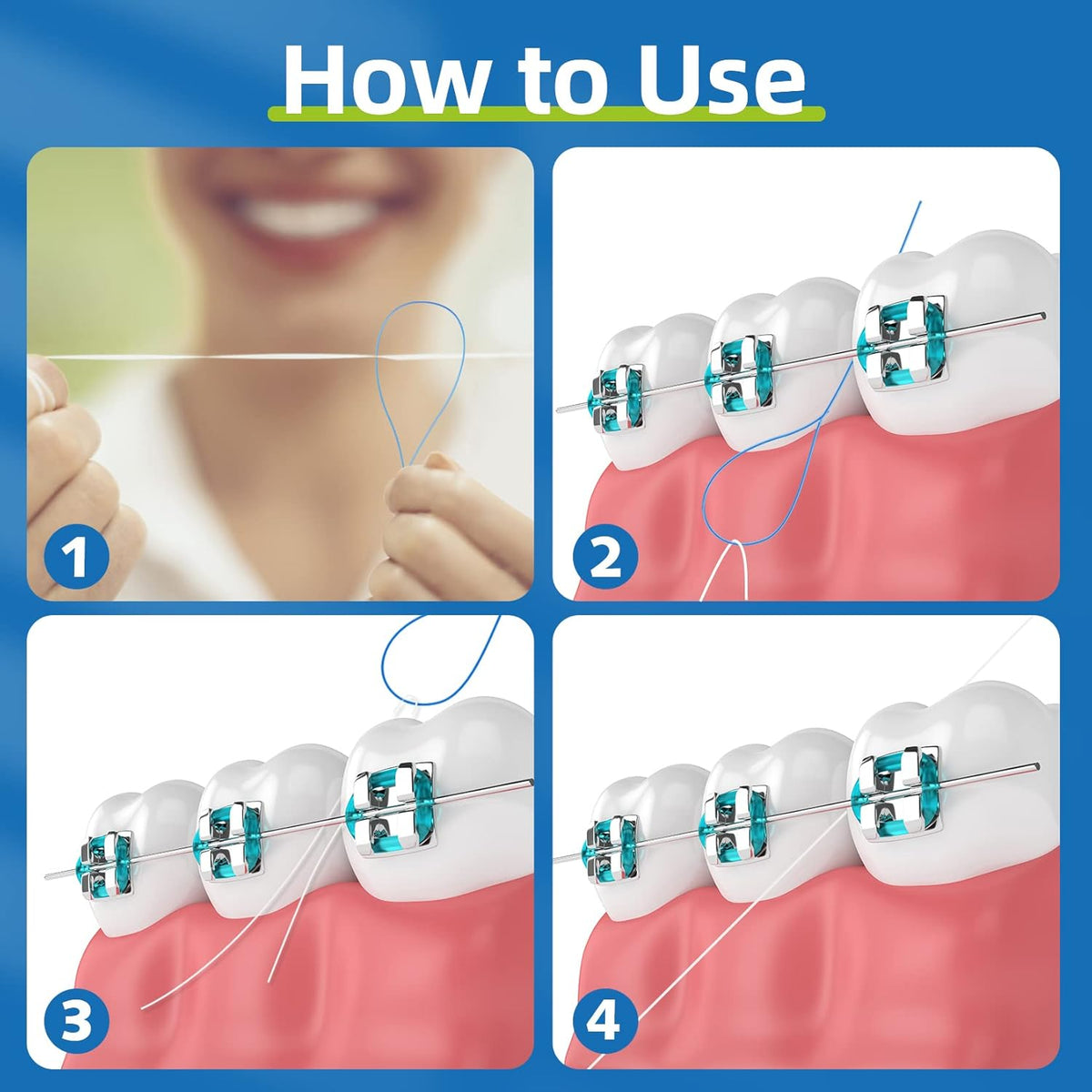200 Count Floss Threaders O7435