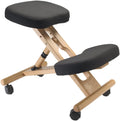 Ergonomic Kneeling Chair with Rubberwood Construction and Caster Wheels O569