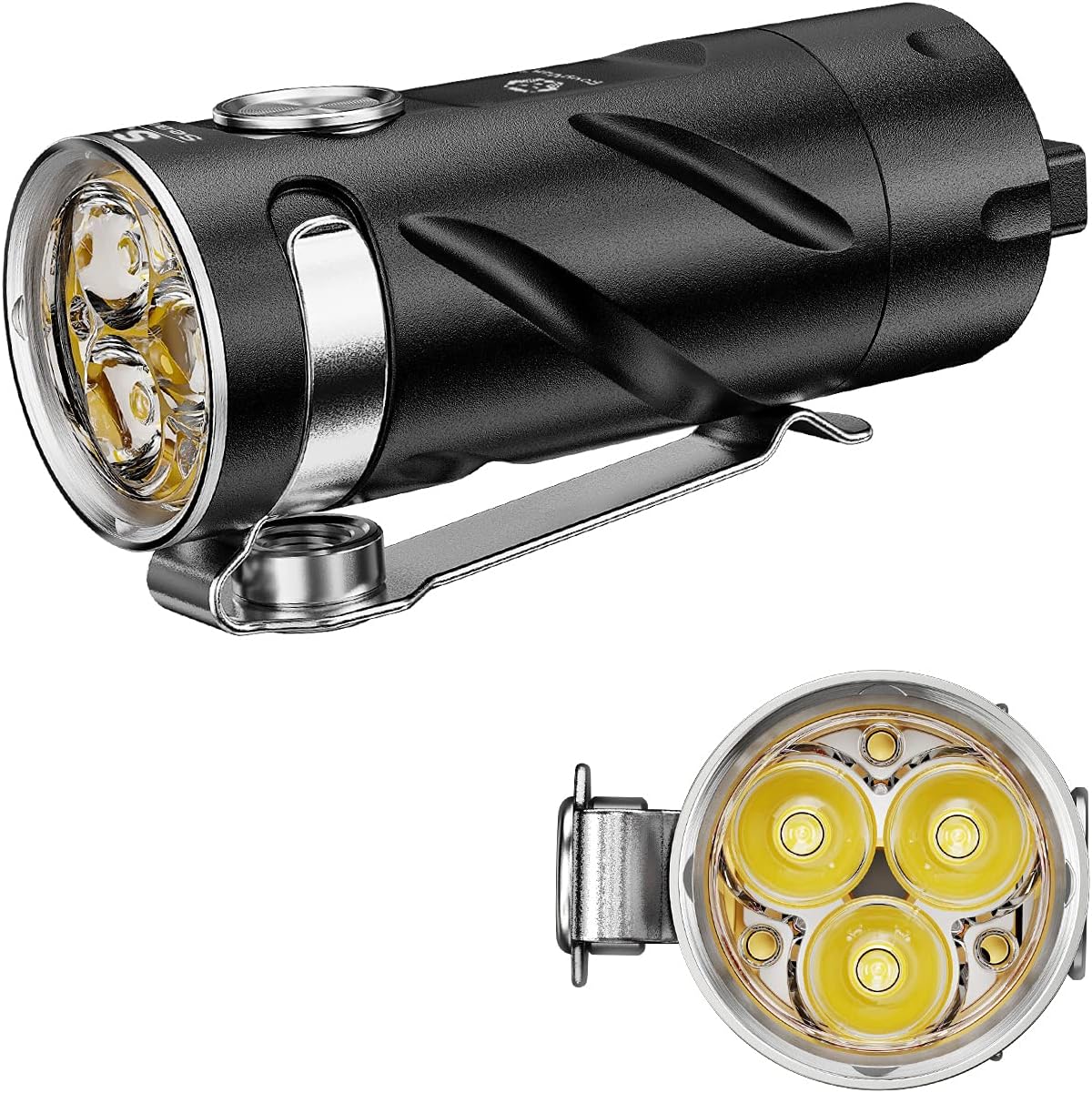 1200 lumens USB C Rechargeable LED Pocket Flashlight K664556