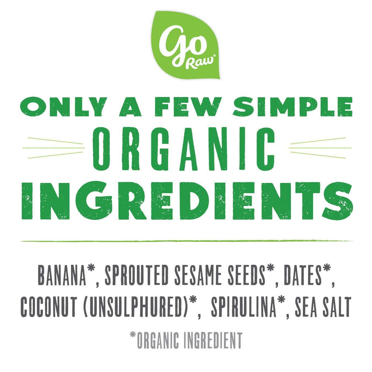 Organic Sprouted Bars Spirulina Sesame - 25 Bars B6521