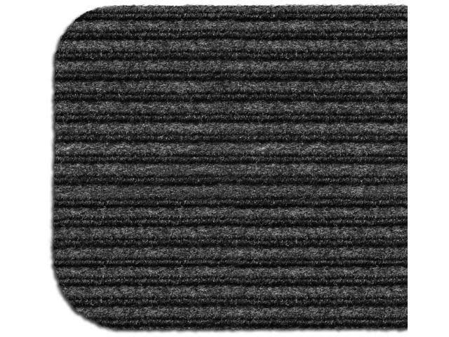 Set of 15 Skid-Resistant Carpet Stair Treads Smokey Black 9 in. x 36 in. C52083