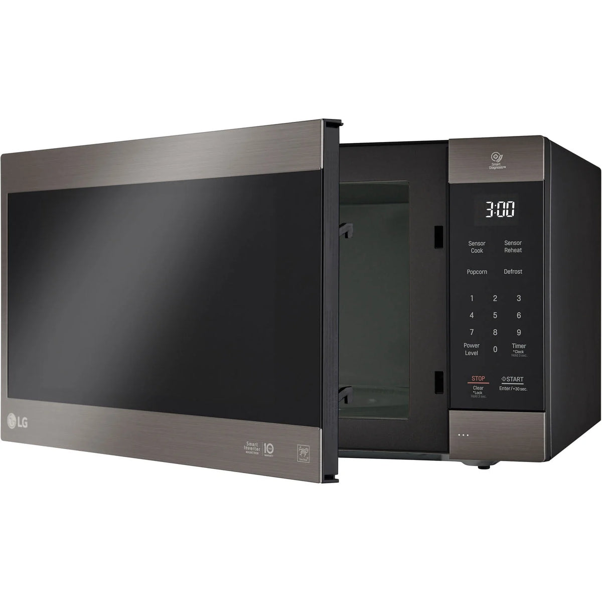 Black Stainless Steel Countertop Microwave V27307