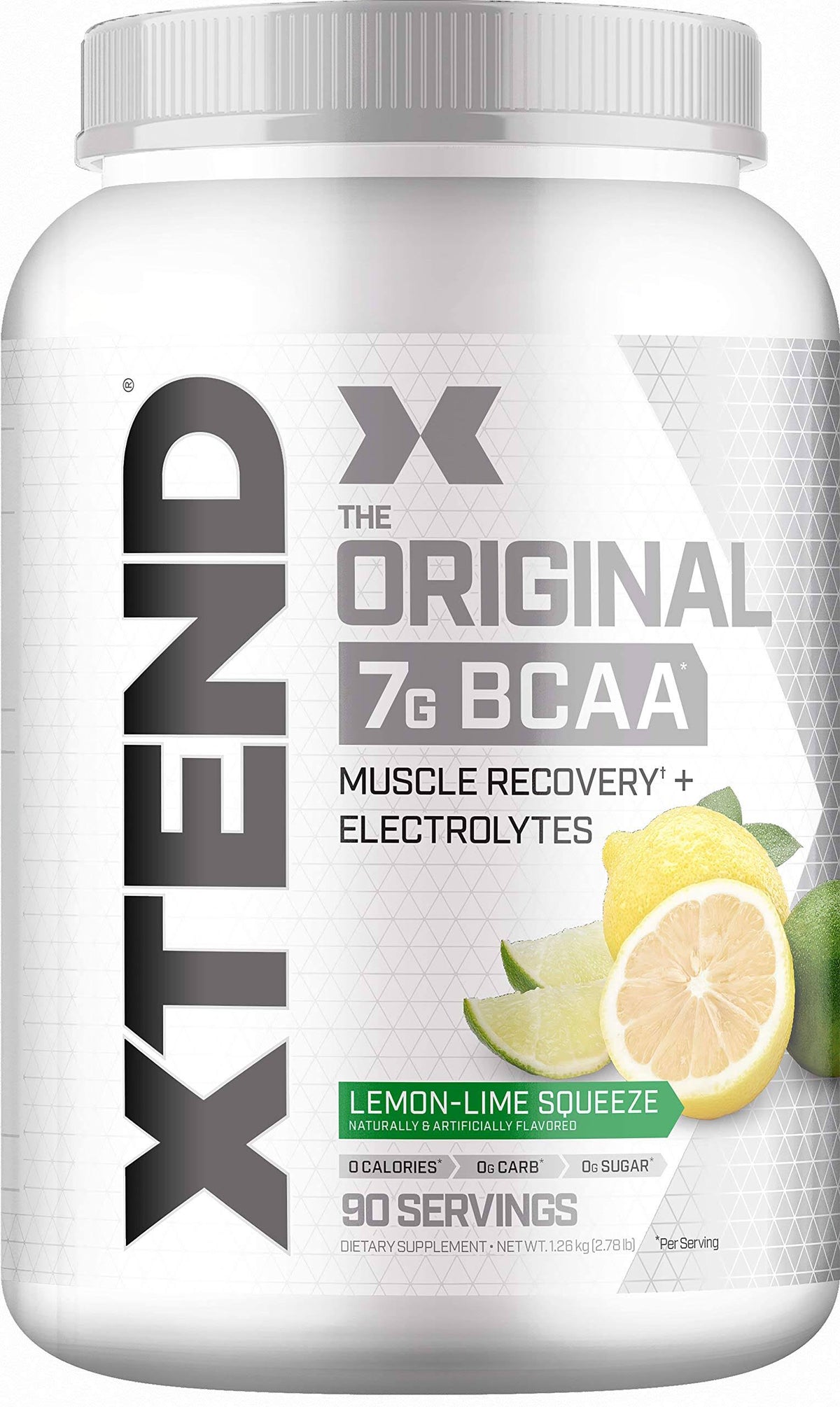 90 Servings Lemon Lime BCAA Powder V11085