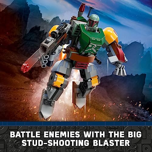 LEGO Star Wars Boba Fett Mech Buildable Action Figure with Shield, Stud Blaster and Jetpack B7226