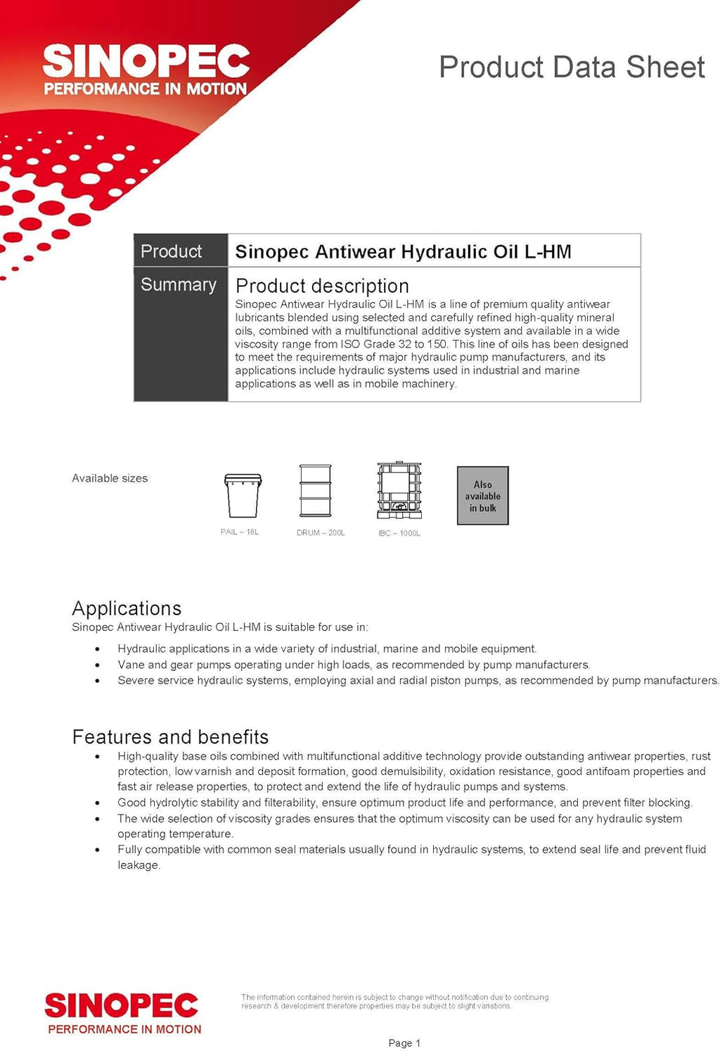 55 Gallon Drum Hydraulic Oil Fluid ISO VG 32 SAE 10W Z7067