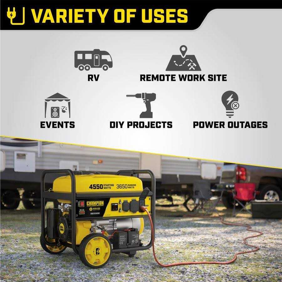 3650 Watt Electric Start Portable Generator with RV Outlet G703819