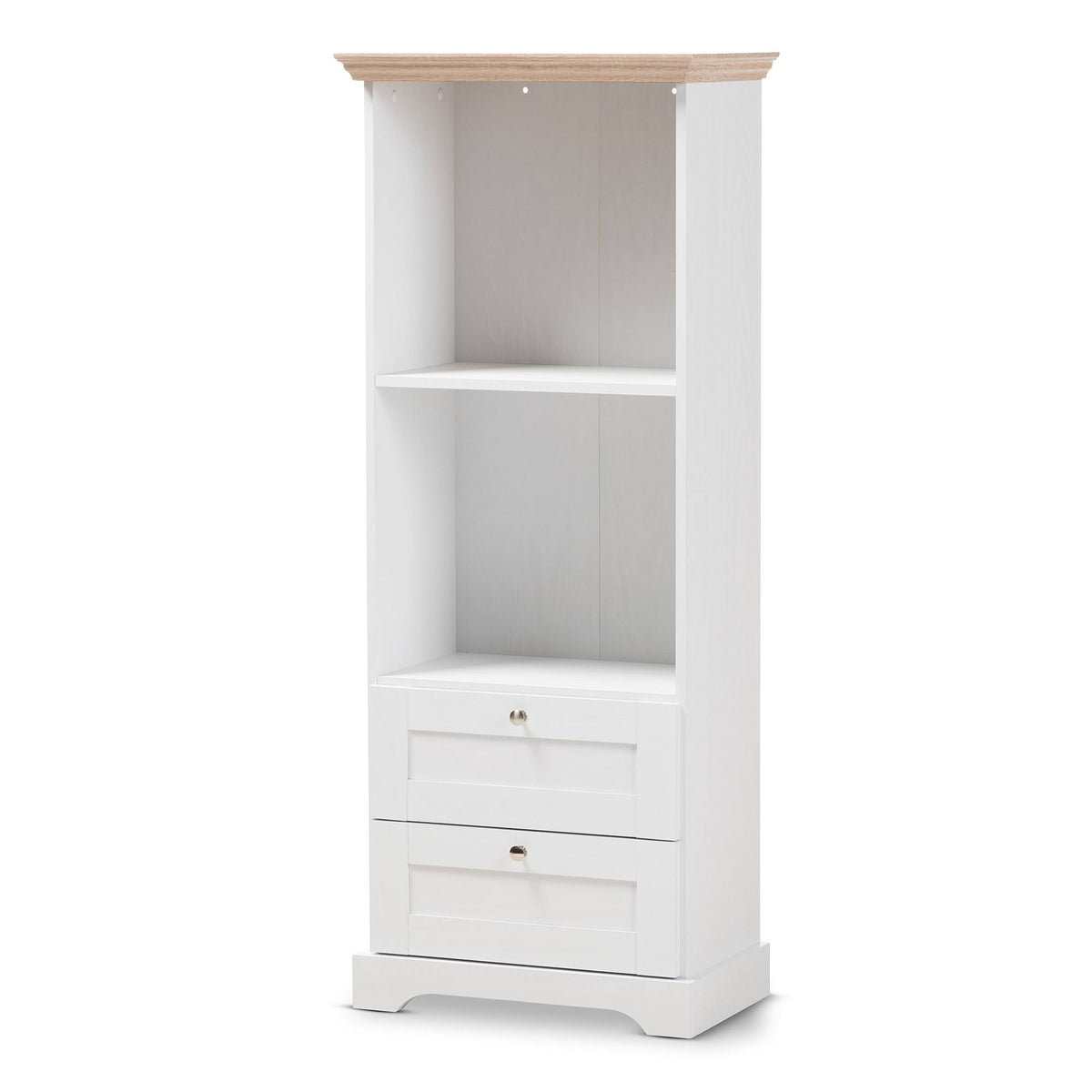 Oak White Two Tone Bookcase N1548