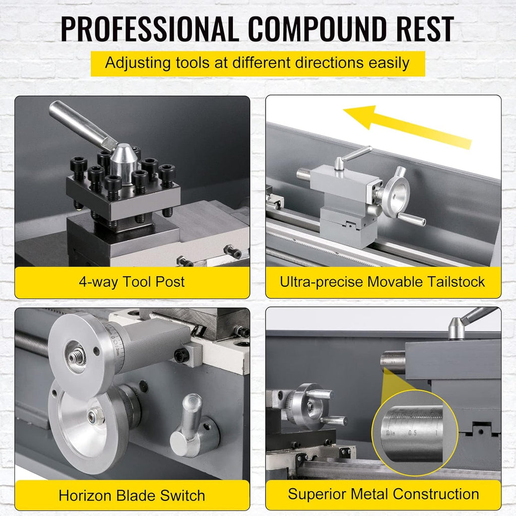 8.7 x 29.5 Inch 750W Metal Lathe C632