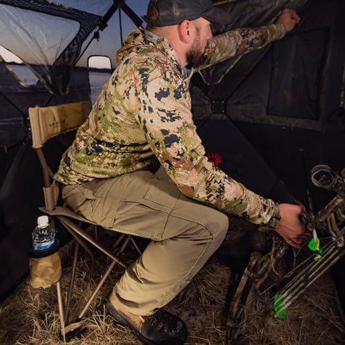 Black Tripod Hunting Stool with Steel Frame P50544