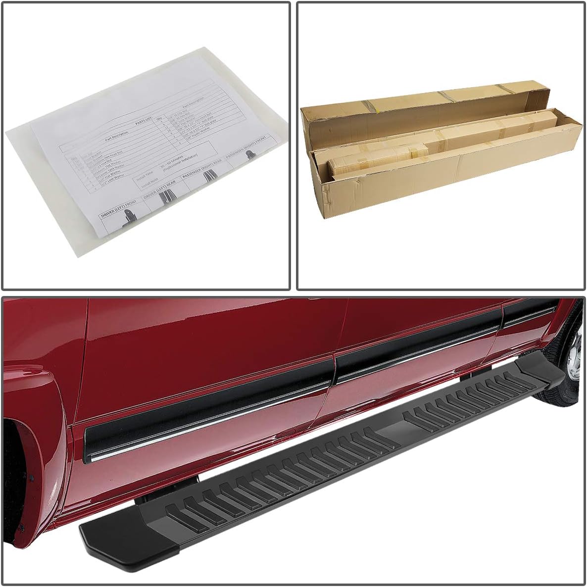 Black 6.25 Nerf Bar Side Step Running Board G46654