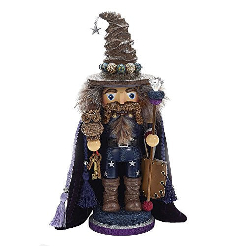 15" Hollywood Wizard Nutcracker with Owl A369