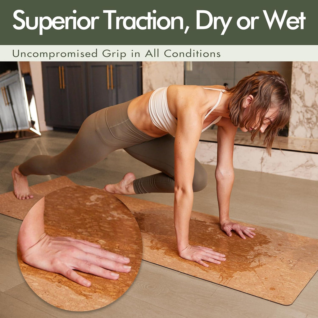4MM 72” x 26” Cork Yoga Mat Y8425