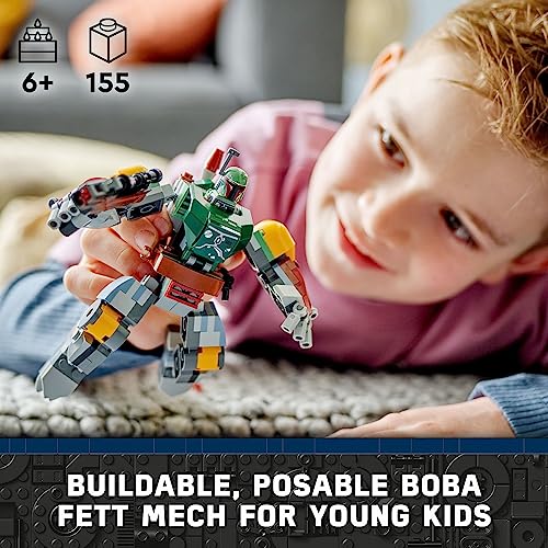 LEGO Star Wars Boba Fett Mech Buildable Action Figure with Shield, Stud Blaster and Jetpack B7226