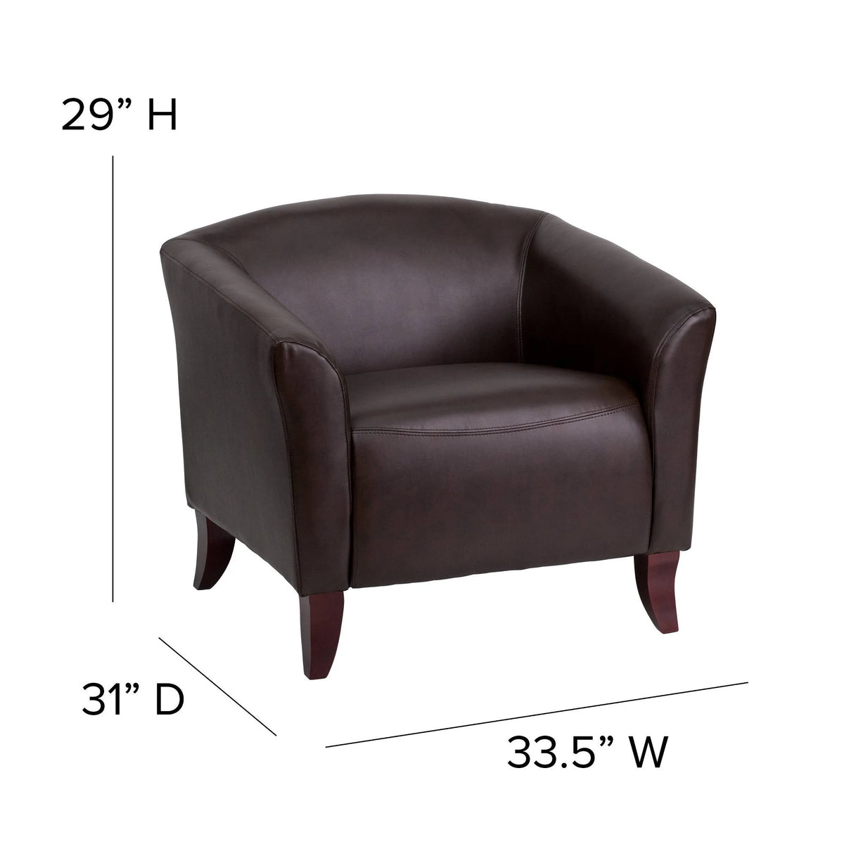 Brown Leather Chair M1193