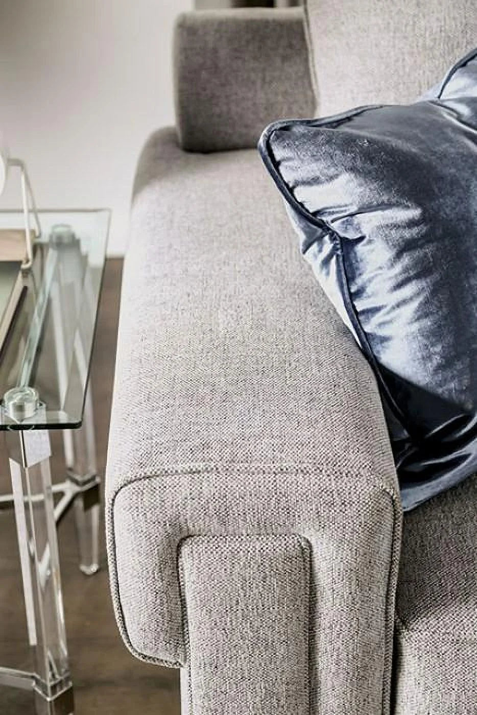 Light Gray Chenille Sofa J7032