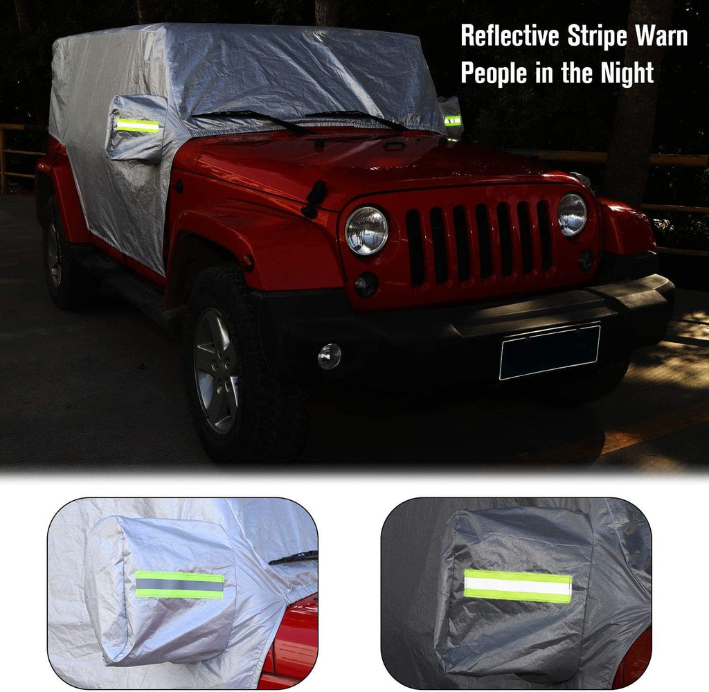 Weatherproof Car Cover for Jeep Wrangler 4 Doors V808764