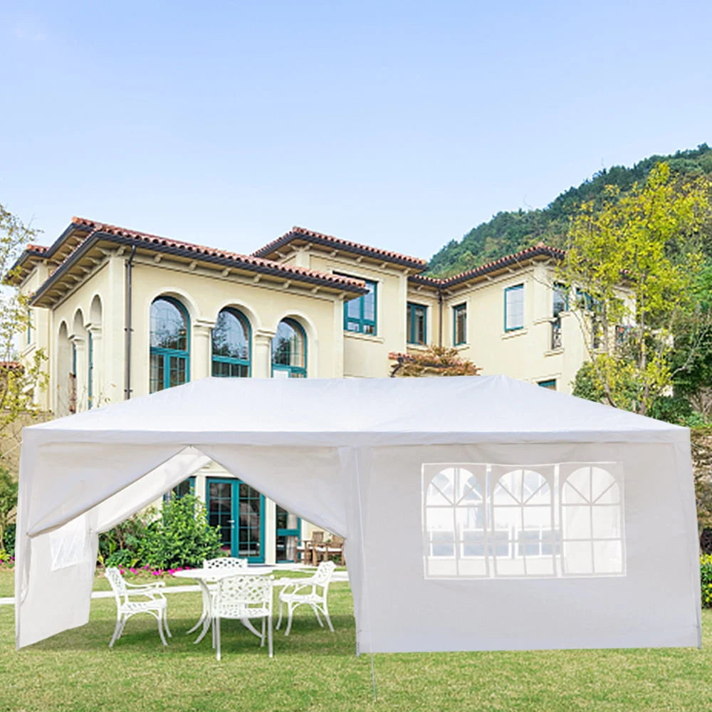 10'x 20' White Party Tent with Sides W948794