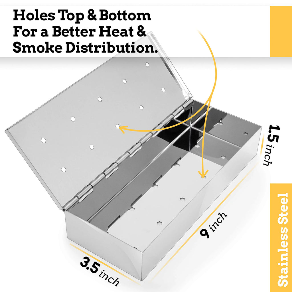 Grill Smoker Box for Wood Chips M4887