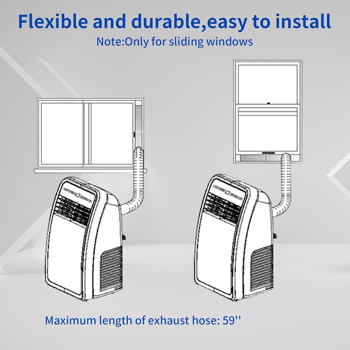 8,000 BTU Portable Air Conditioner with Dehumidifier, Remote Control D870