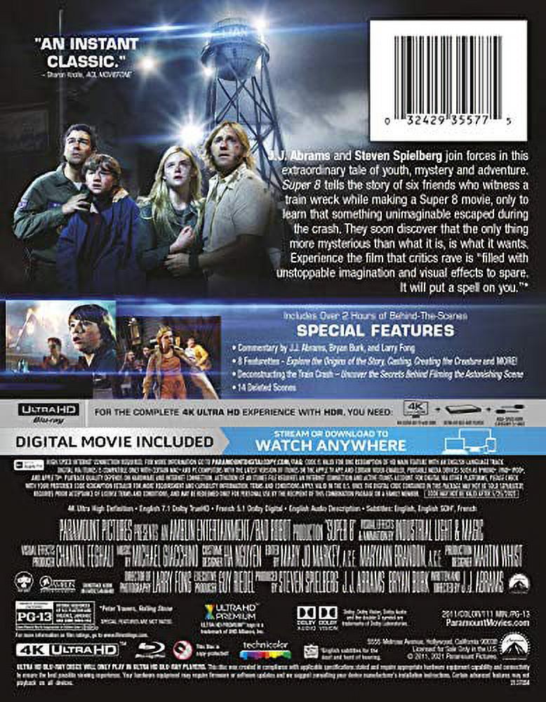 Super 8 (4K Ultra HD + Digital Copy) (Steelbook) X851