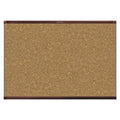 Mahogany Frame Magnetic Cork Bulletin Board O929