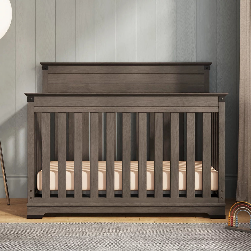 Gray 4-in-1 Convertible Crib X6369