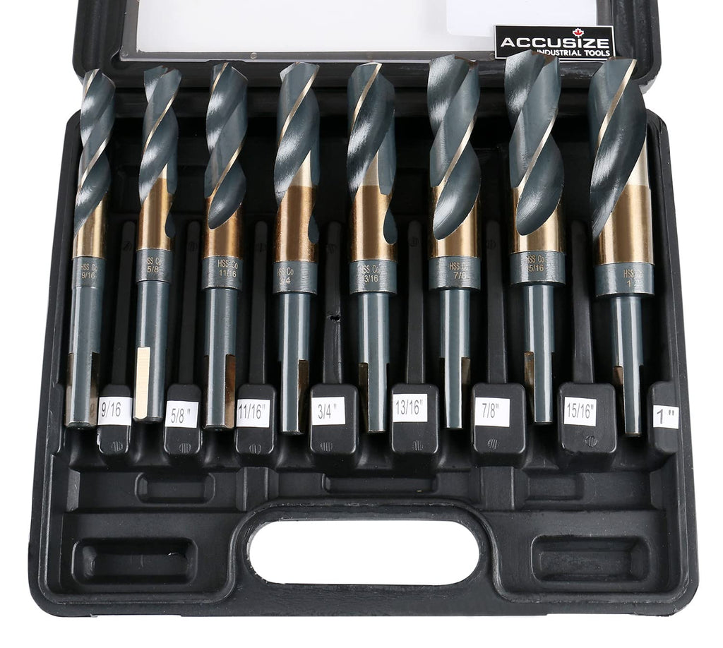 M35 Cobalt 1/2" Shank Drill Set of 8 Pieces H205