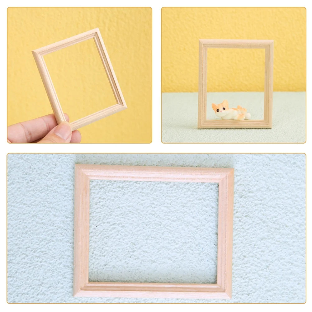 6 Pcs Wood Dollhouse Furniture Kit D3012