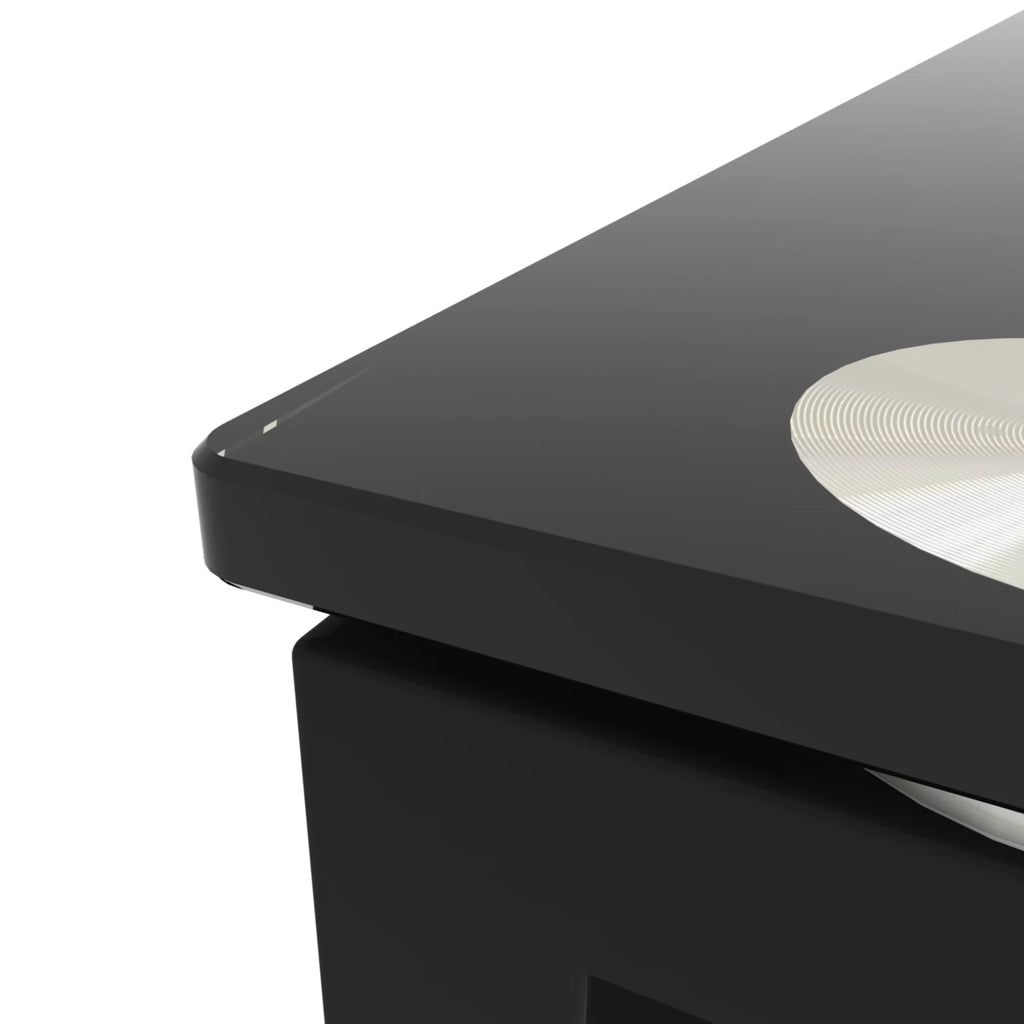 Black Glass Coffee Table V9533
