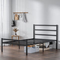 Full Size Metal Platform Bed Frame with Headboard P6399