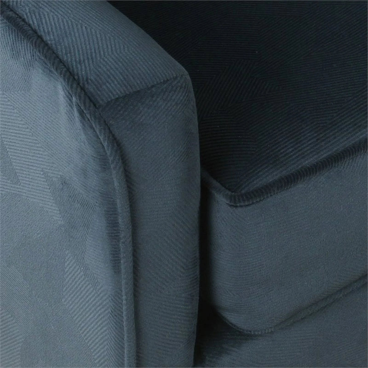 Modern Wood and Velvet Accent Chair in Blue J71205