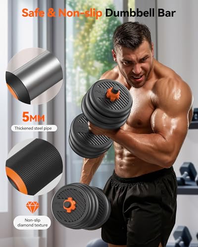 Adjustable Dumbbells Free Weight Set with Connector Q127