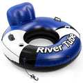 Inflatable Pool Float with Canopy and Cup Holder Q2639