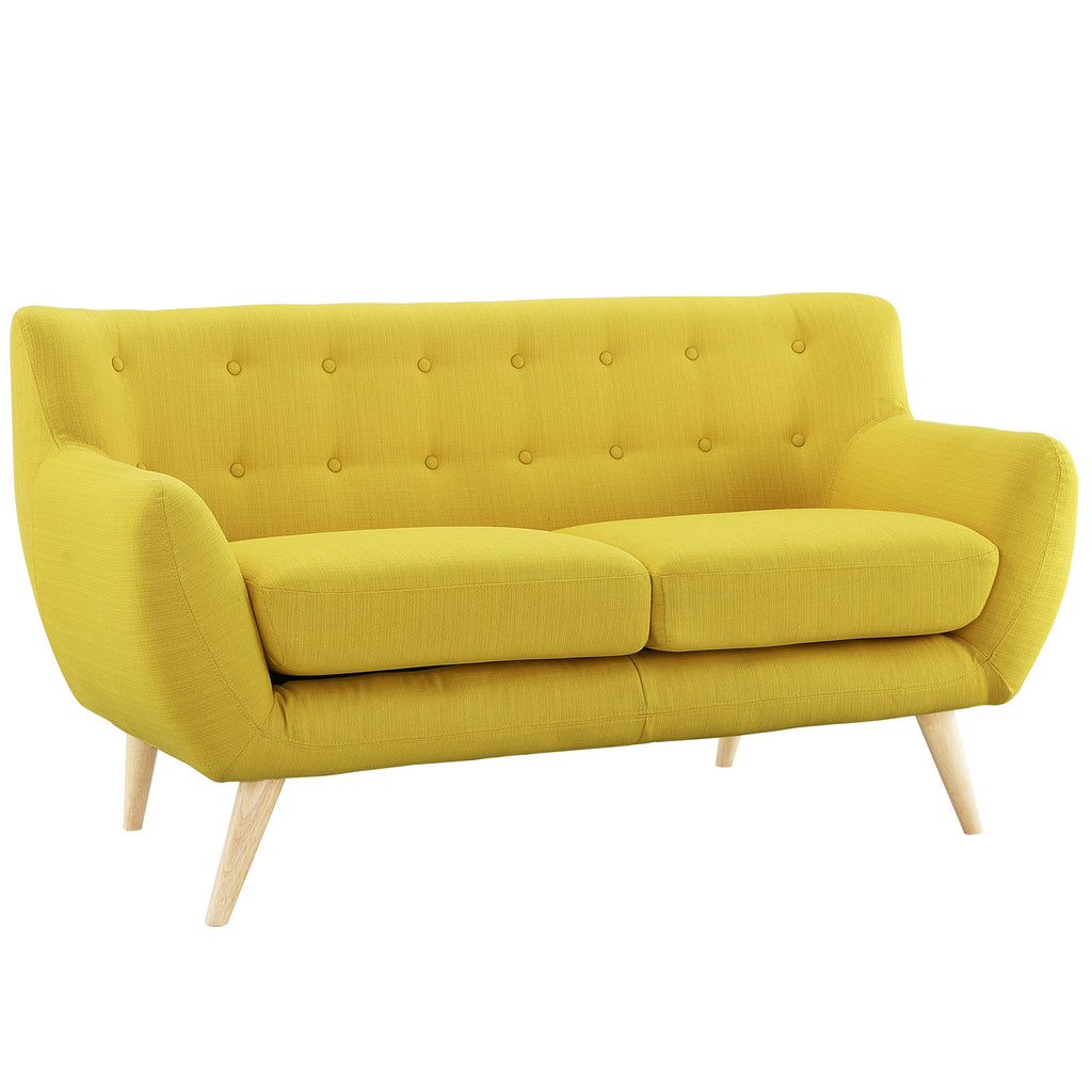 Yellow Fabric Two PCS Living Room Set Y791819