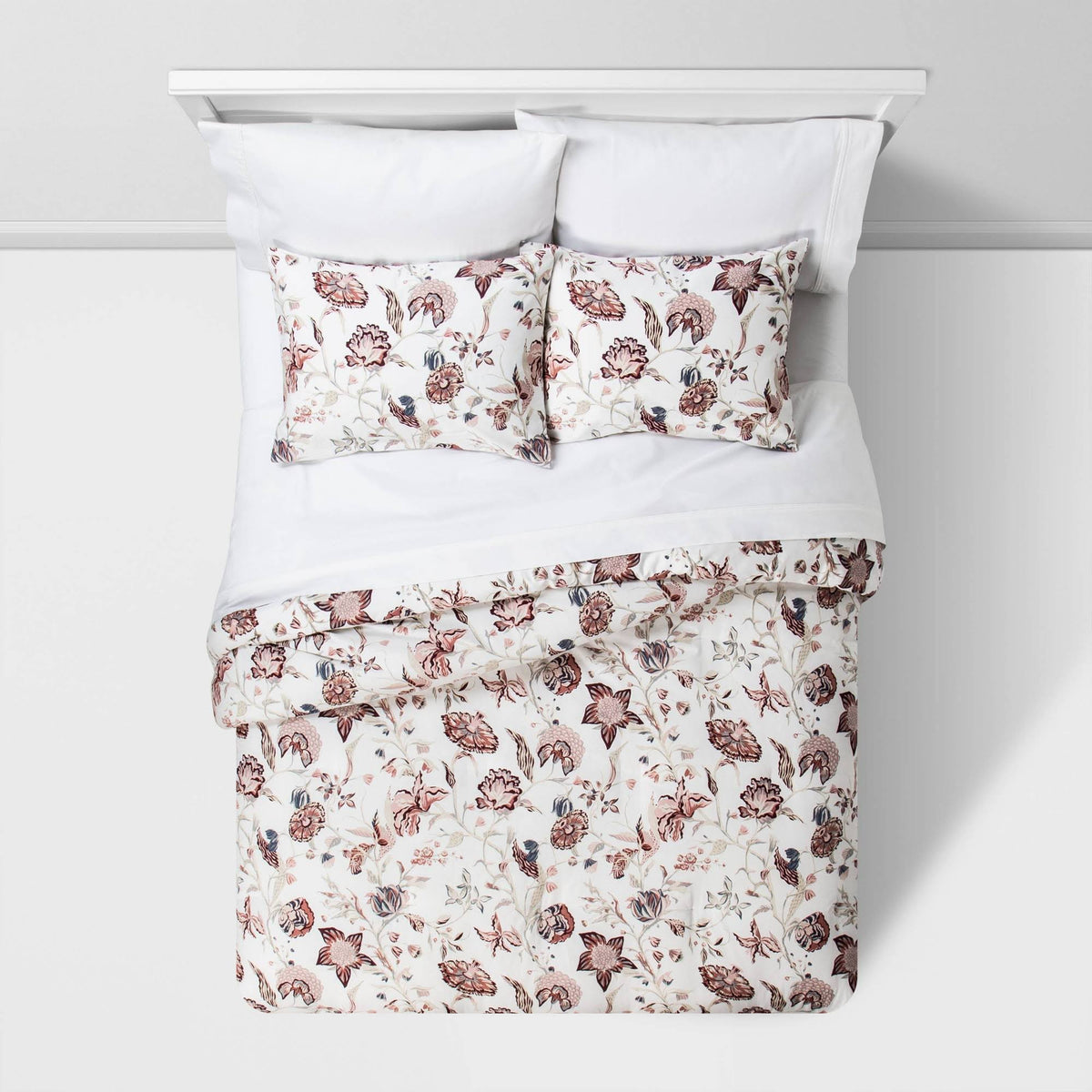 Full/Queen Floral Printed Comforter & Sham Set V77978