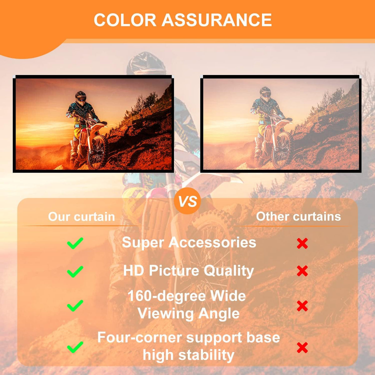100 Inch 16:9 Portable Projector Screen with Stand and Carry Bag P87063