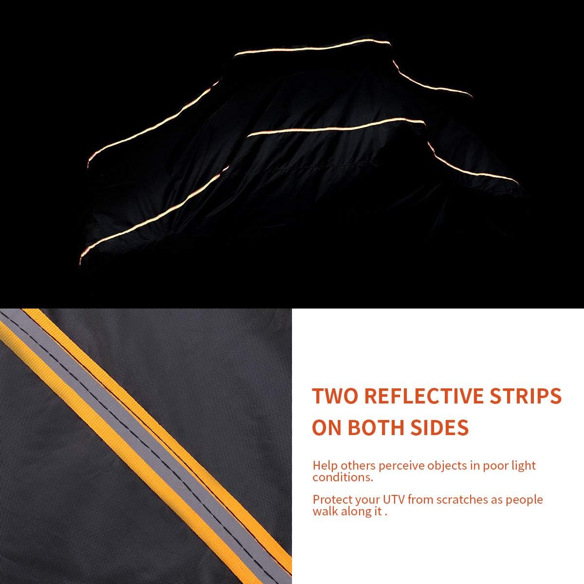 Waterproof UTV Covers Pack of 2 with Reflective Strip S123