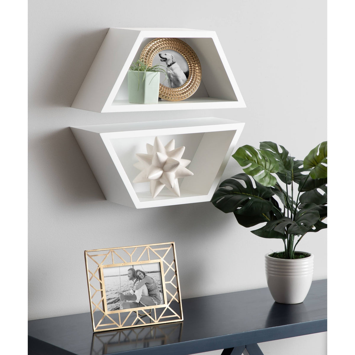 Black Wall Shelf Set of 2 K83037