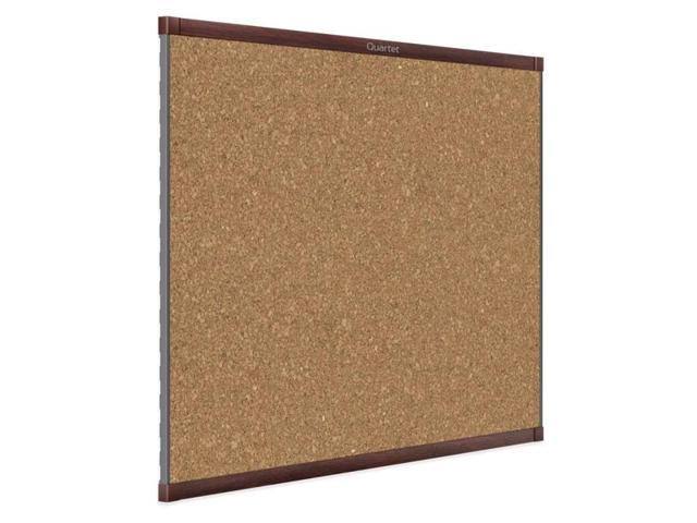 Mahogany Frame Magnetic Cork Bulletin Board O929