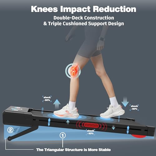 Walking Pad Treadmill with Auto Incline and 450 lbs Capacity O56365