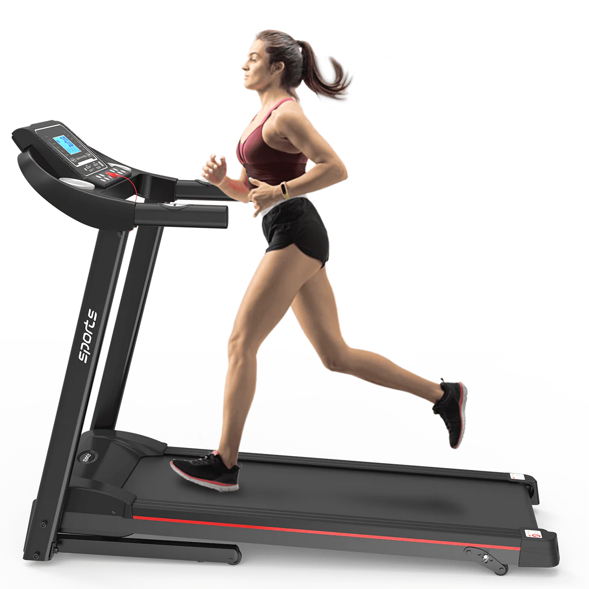 Foldable Treadmill 5 LCD Screen 250 lb Capacity with Bluetooth Z104854